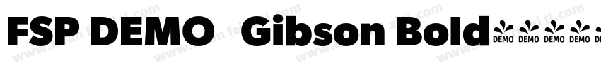 FSP DEMO   Gibson Bold字体转换